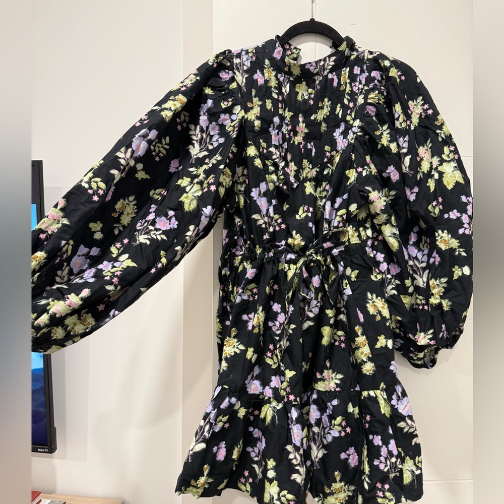 ASOS Floral Puff Sleeve Dress